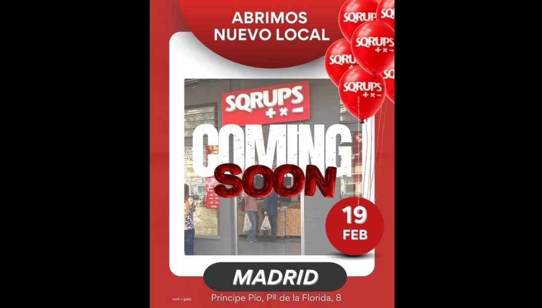 Sqrups suma un nuevo local en Torrent (Valencia) y anuncia otra apertura en Madrid capital