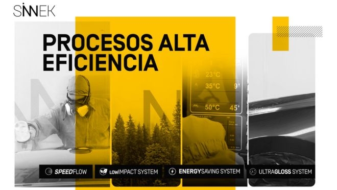 Sinnek presenta sus cuatro Procesos de Alta Eficiencia de repintado: innovación, calidad y sostenibilidad al servicio del taller