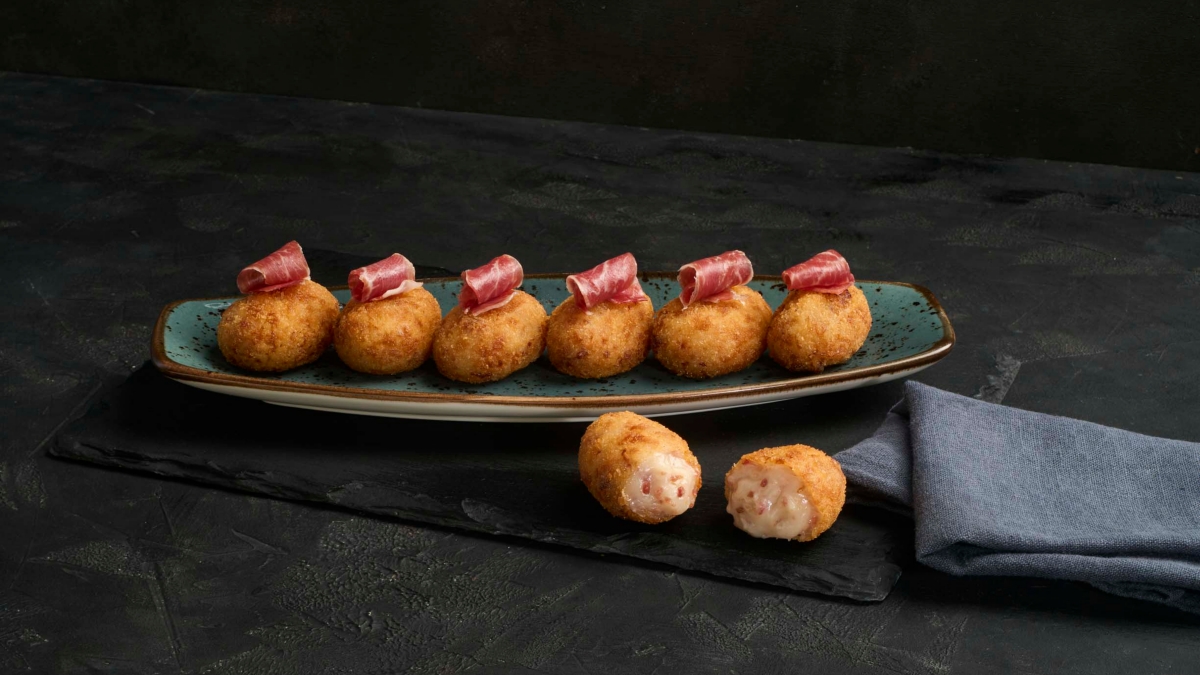 Croquetas de jamón ibérico de Maheso.