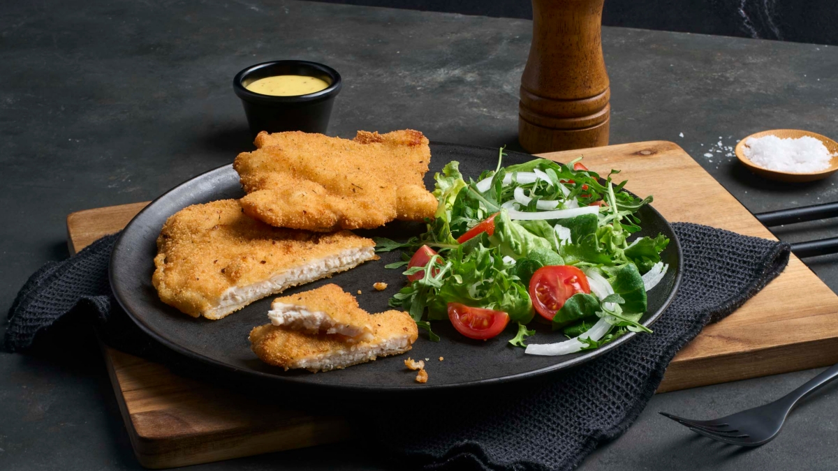 Escalope de pollo de Maheso.