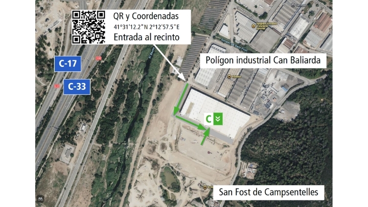Ubicación del nuevo centro barcelonés.