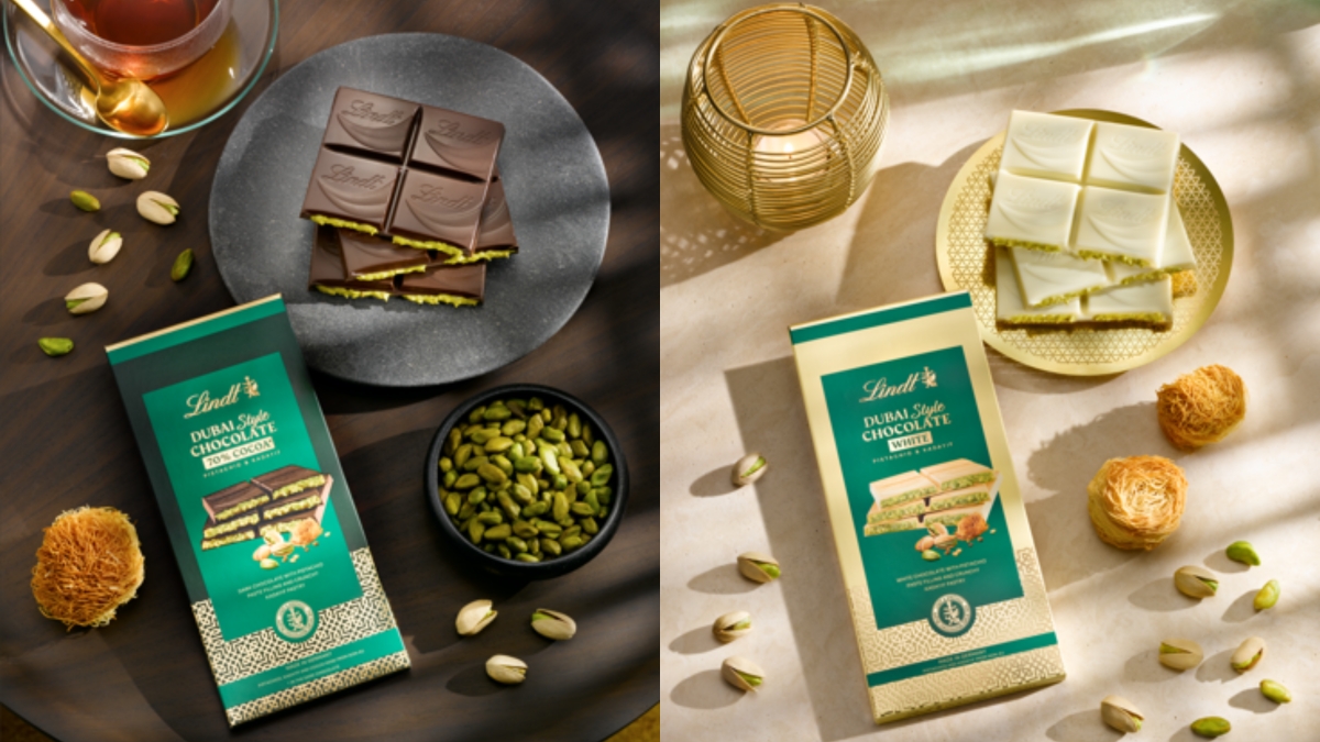 Vuelve Lindt Dubai Style Chocolate ahora chocolate blanco y chocolate negro 70% cacao