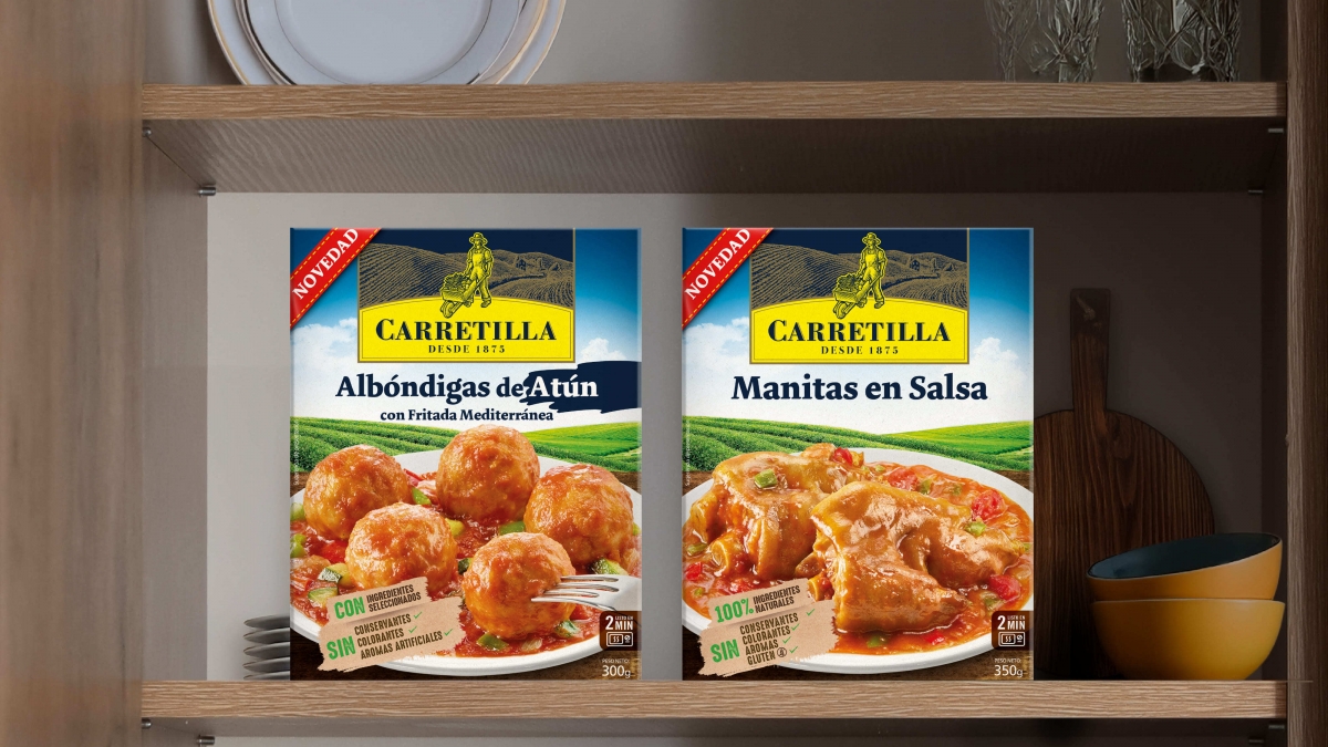Llegan al lineal: Albóndigas de Atún con Fritada Mediterránea y Manitas de Cerdo en Salsa de Carretilla