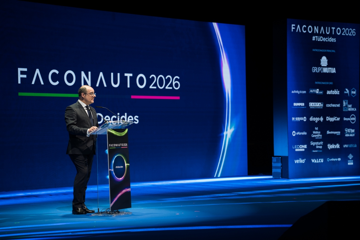 Otro momento del discurso inaugural de Moya.