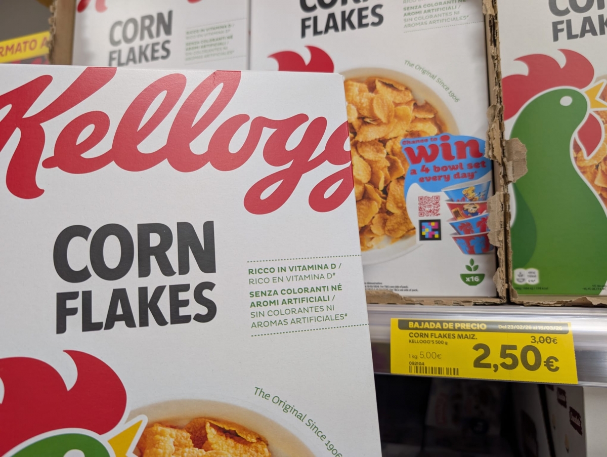 Corn Flakes, de 3 € a 2,50 €