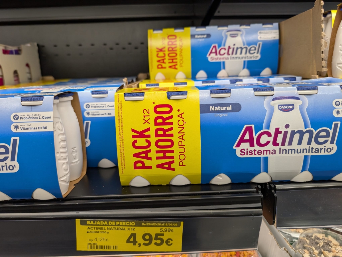 Actimel, de 5,99 a 4,95