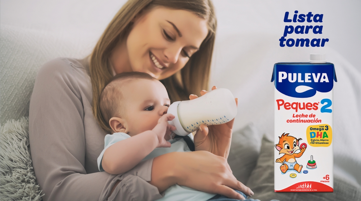 Puleva Peques 2 líquido, única referencia de leche de continuación en GMS que crece