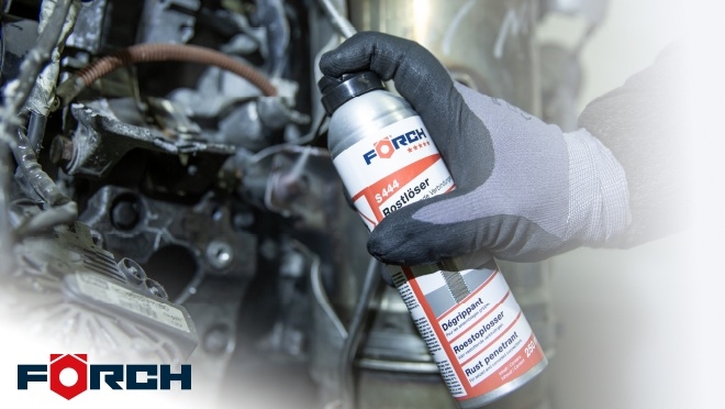 Förch ofrece el desgripante S444 5*, diseñado para liberar uniones agarrotadas en vehículos industriales