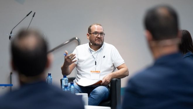 Fabián Cristo, durante una ponencia. 