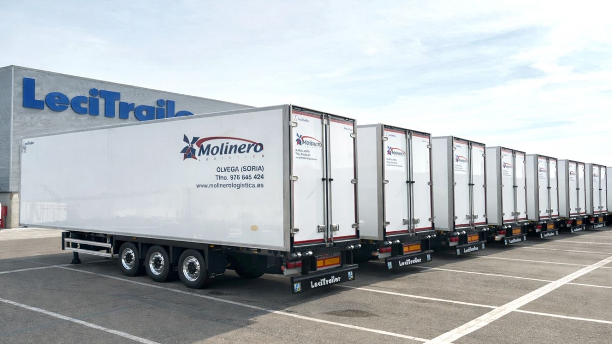 Molinero Logística refuerza su flota con 120 semirremolques frigoríficos Evolution de Lecitrailer