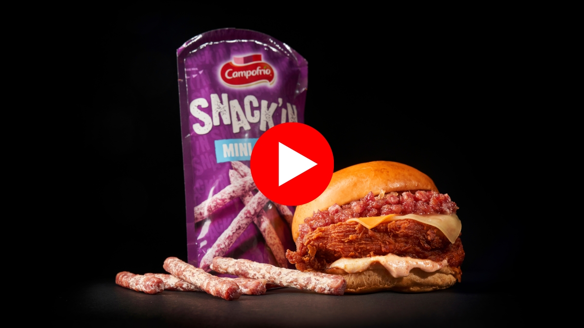 Roost Chicken presenta, en colaboración con Snack’IN de Campofrío, la Fuet Burger