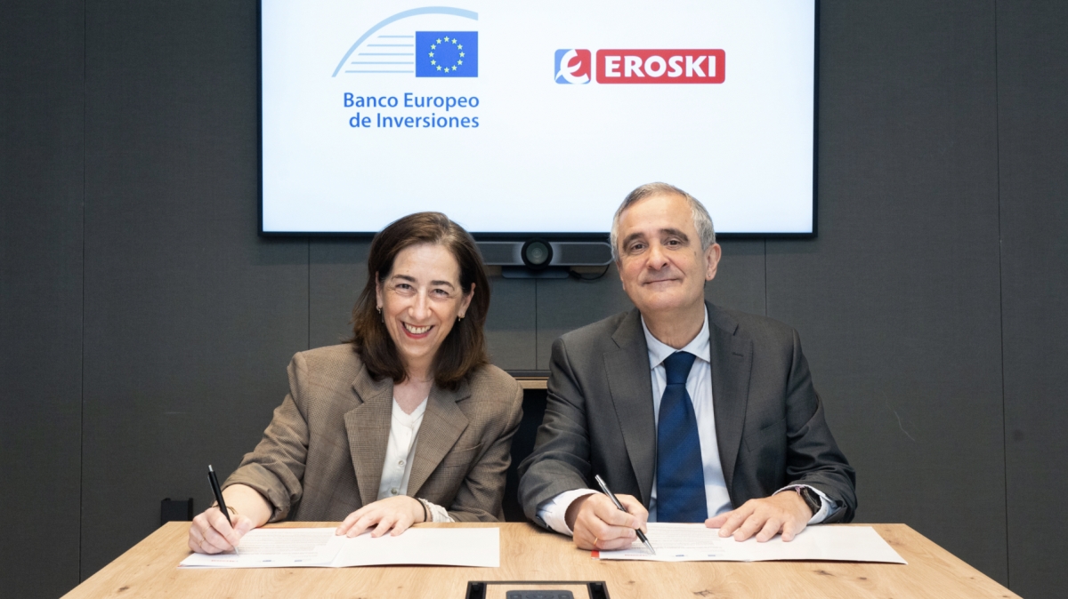 Eroski cierra un préstamo de 40 millones con el Banco Europeo de Inversiones para reforzarse en digitalización y eficiencia energética