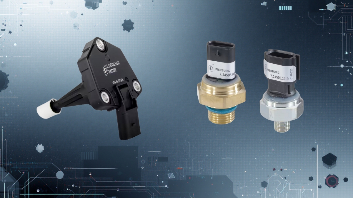 Nuevos sensores de presión y nivel de aceite de Pierburg para el mercado posventa 