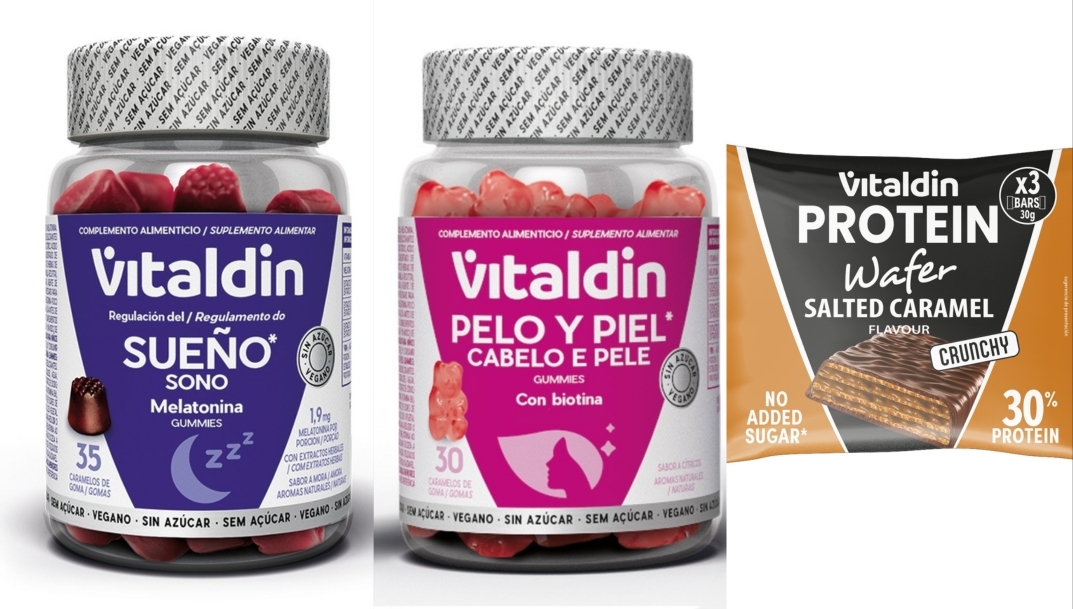 Vitaldin lleva a los supermercados sus nuevas gummies funcionales y un wafer proteico