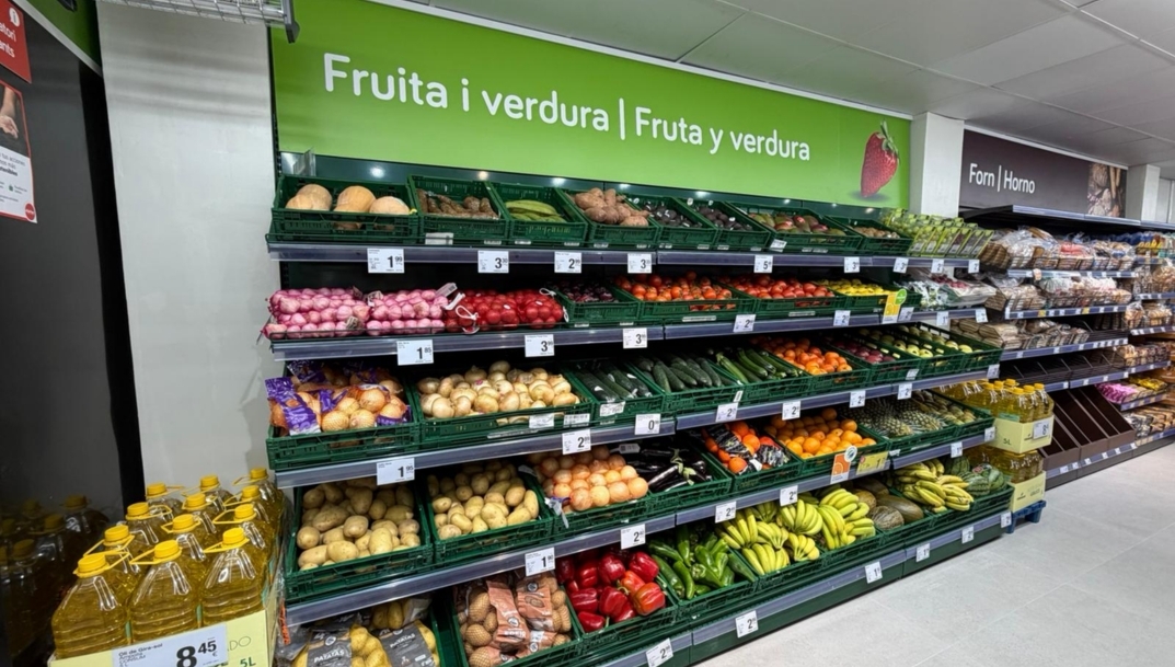 Sección de fruta y verdura del nuevo Charter.