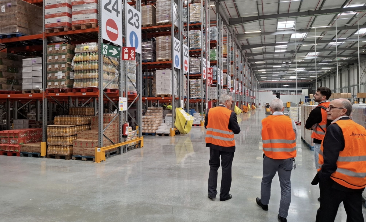 FRS visita el centro logístico de Musgrave España en Monforte del Cid, Alicante.