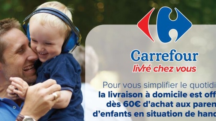 Carrefour impulsa la inclusión con entrega gratuita a domicilio para familias con hijos con discapacidad