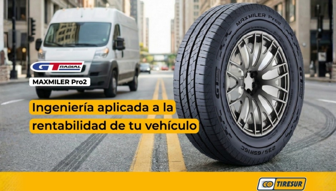 Tiresur amplía su catálogo para transporte ligero con el nuevo neumático Maxmiler Pro2 de GT Radial