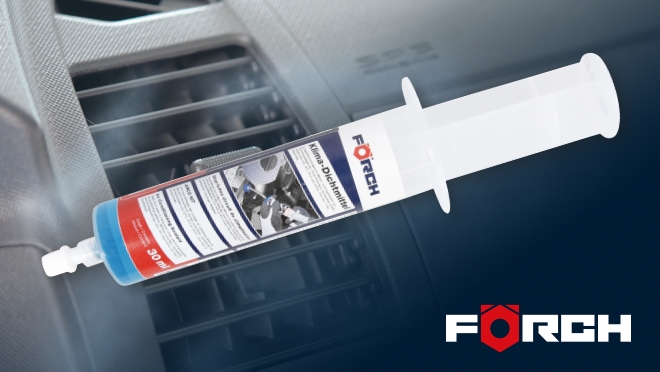 El tapafugas UV-activo de Förch, una solución eficaz para microfugas en sistemas de aire acondicionado