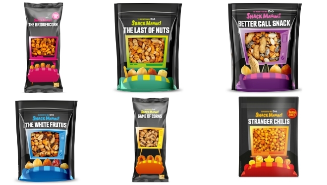 Dia lanza una gama de snacks inspirados en populares series de televisión