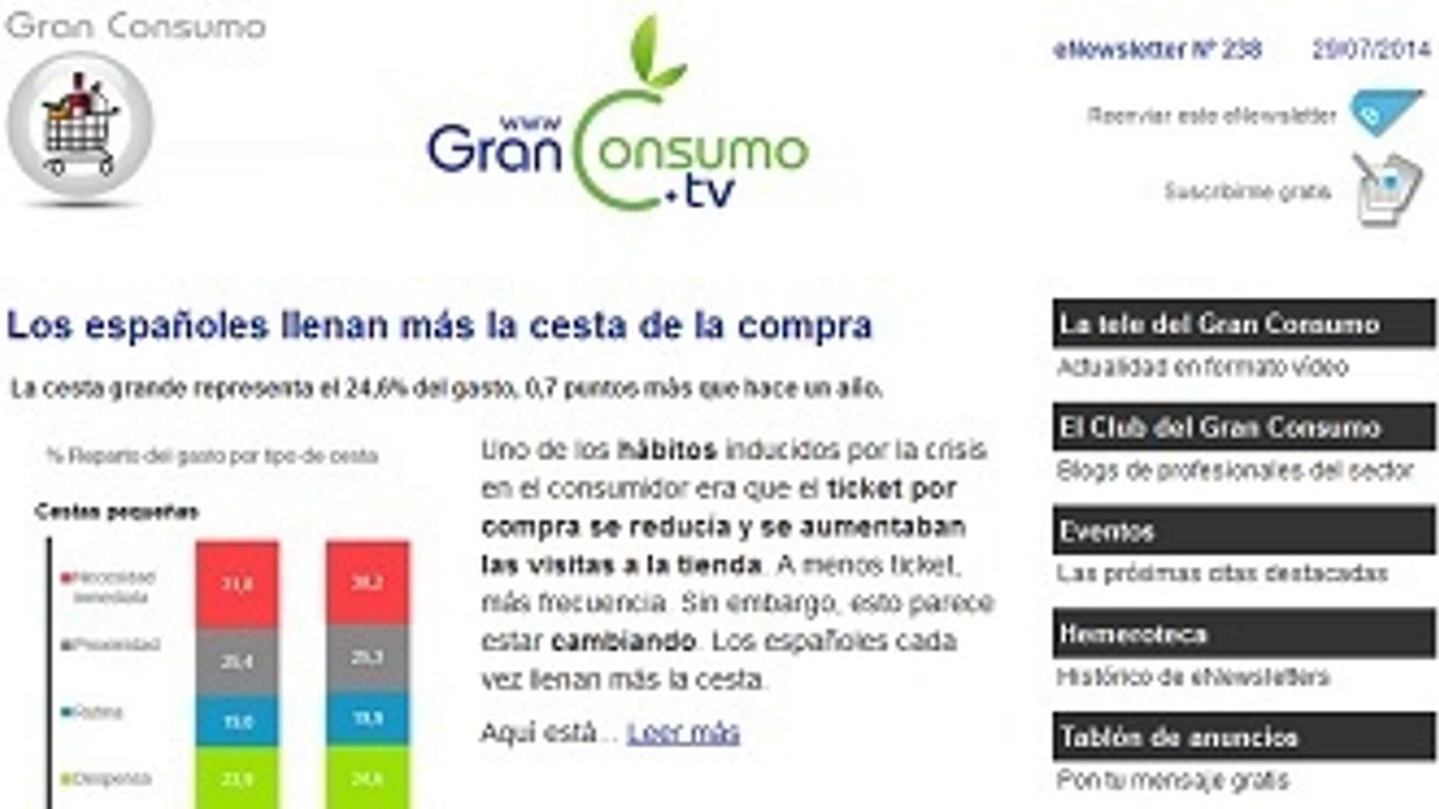 Granconsumo.tv seguirá informándote en agosto