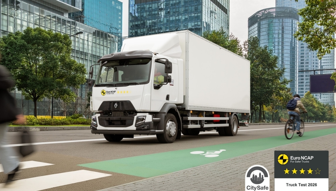 El Renault Trucks D obtiene una calificación Euro NCAP de 4 estrellas