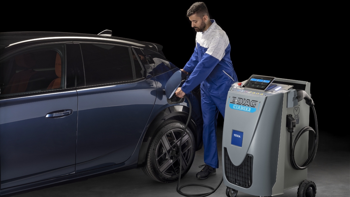 La nueva E-Diag Charger de Texa: recarga AC/DC y diagnosis integrada en un único equipo para talleres
