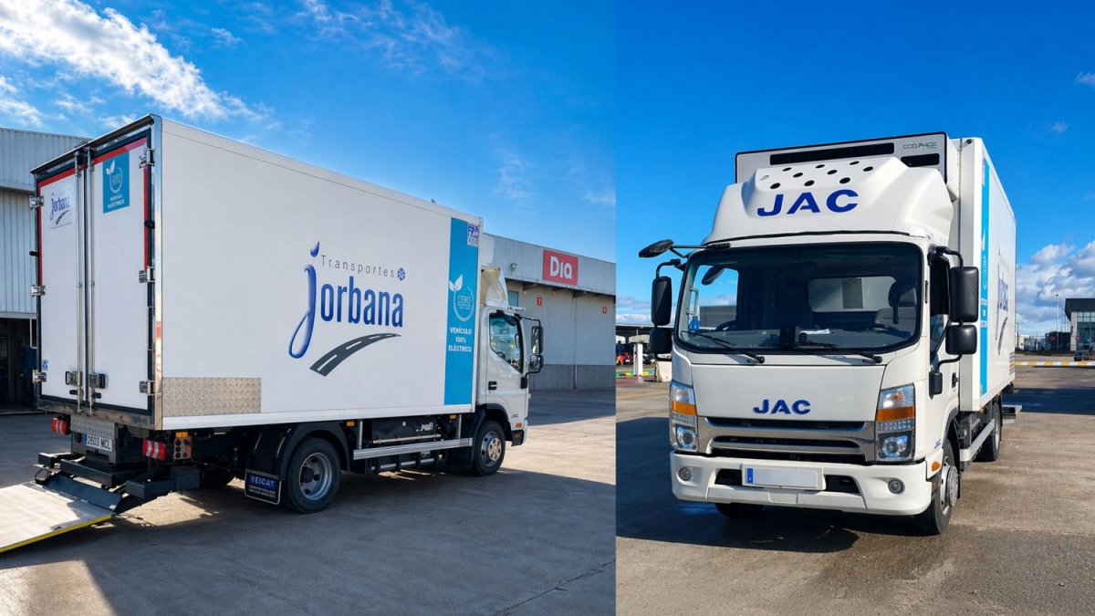 Transportes Jorbana impulsa la electrificación de la logística frigorífica de DIA con JAC