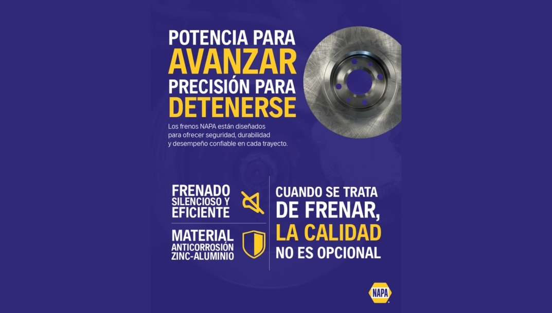 NAPA impulsa su gama de frenos tanto en uso urbano como en carretera