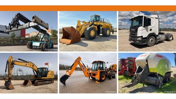Ritchie Bros. España pone a la venta equipos premium en la subasta del 12 de mayo