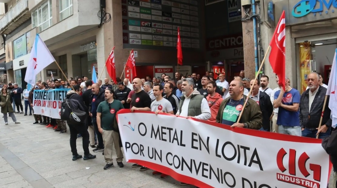 Los talleres de Pontevedra irán a la huelga los próximos 7, 13 y 14 de mayo tras no llegar a un acuerdo sobre el convenio del metal 