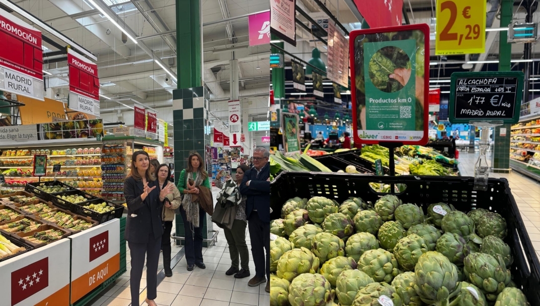 Alcampo presenta el sistema Aliver para conocer el origen y recorrido de productos frescos de Madrid