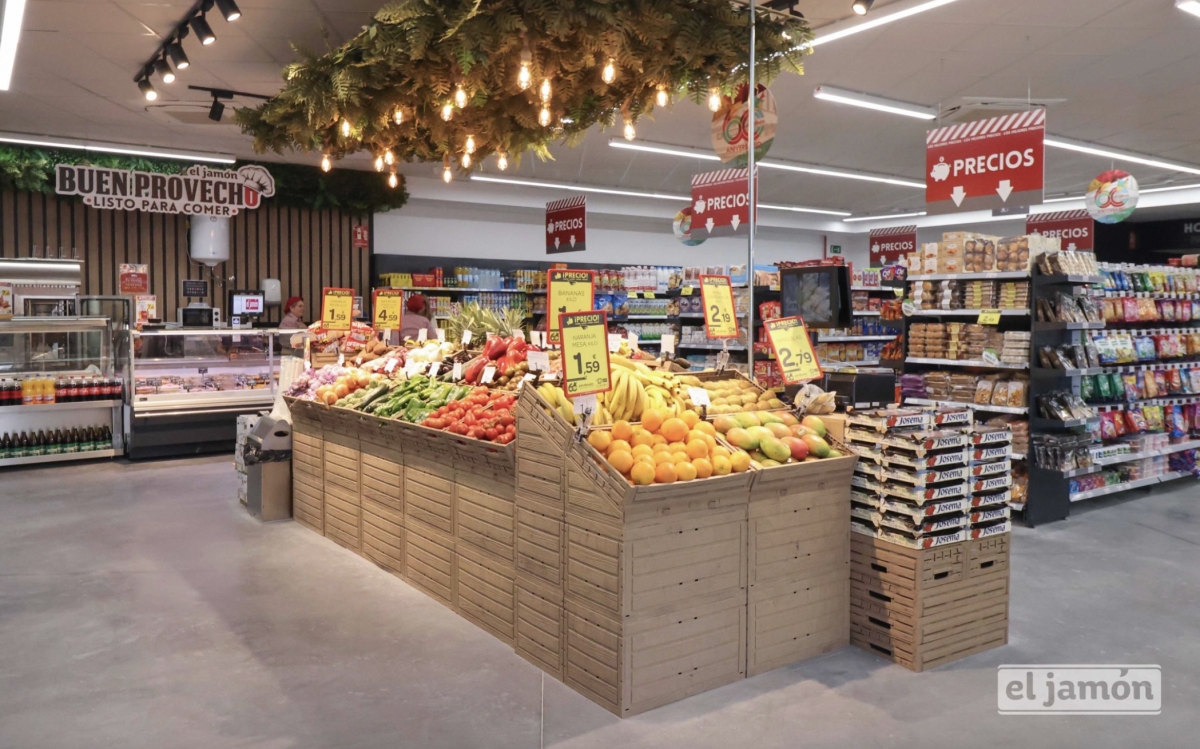 Supermercados El Jamón da un salto de gigante hasta los 823,6 millones en 2025, un 55,6% más