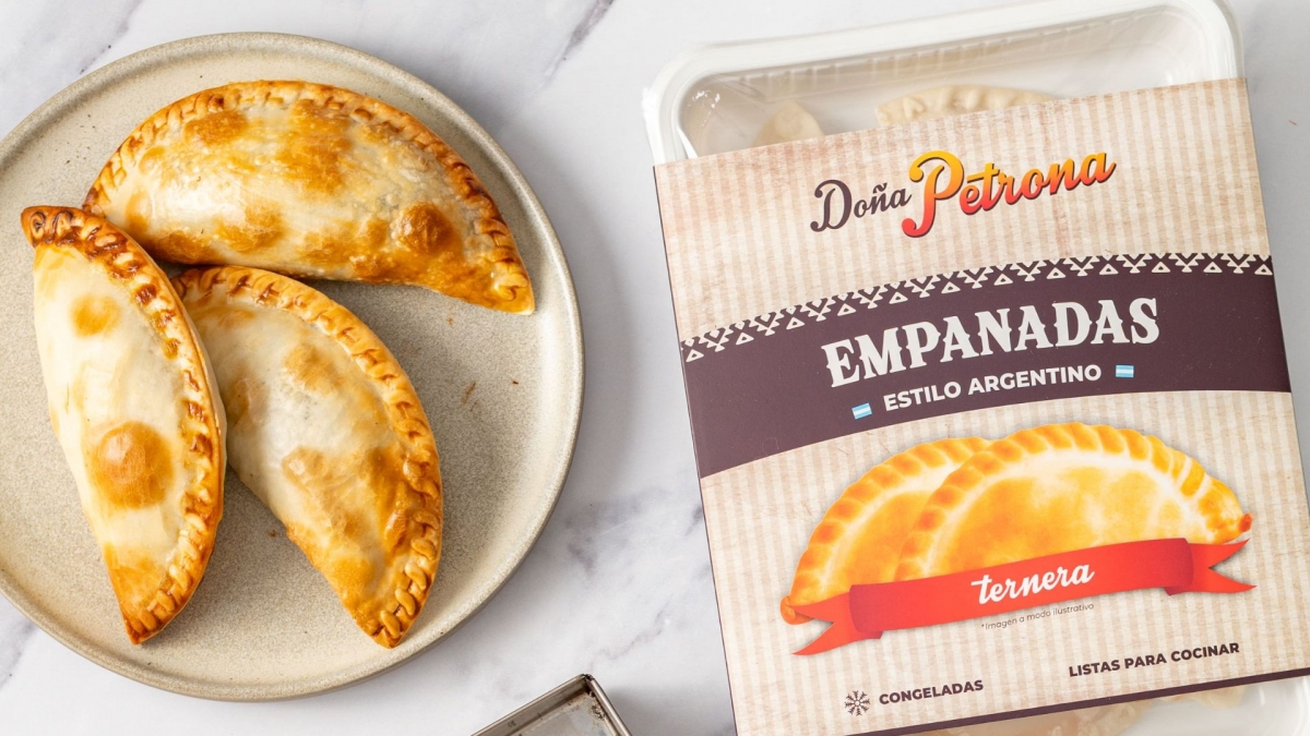 Doña Petrona lanza nuevas empanadas congeladas de carne de ternera y espinaca con queso
