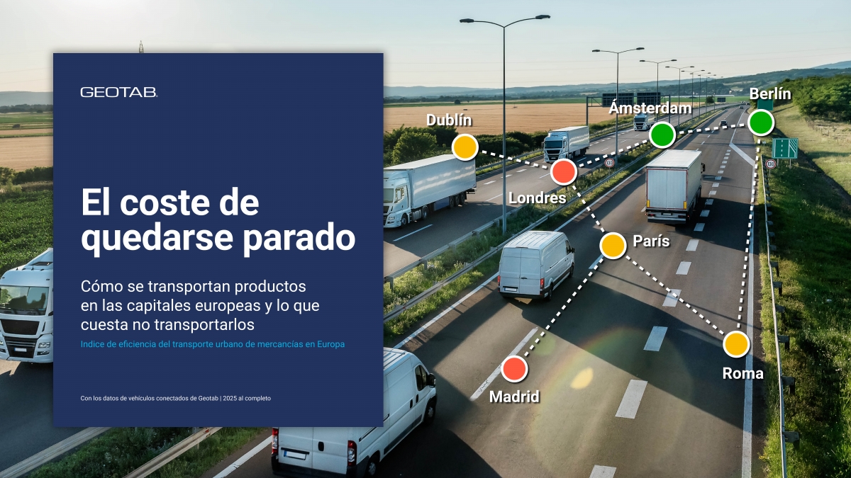 Madrid, a la cola de las capitales europeas en eficiencia en el transporte urbano de mercancías, según Geotab