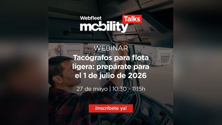 El tacógrafo obligatorio llega a la flota ligera: apúntate a este webinar para afrontar el cambio normativo
