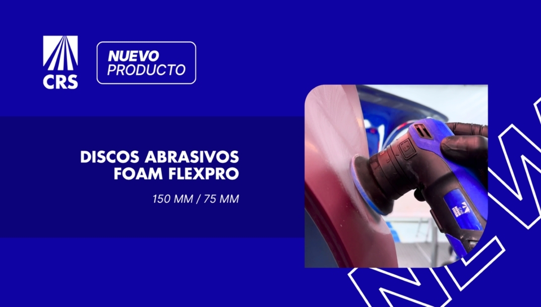 CRS presenta los Discos Foam FlexPro para la preparación de superficies en el taller de carrocería
