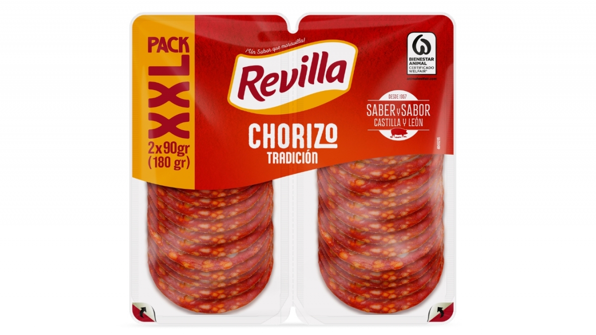 Revilla refuerza su liderazgo en lonchas de chorizo con su bipack XXL