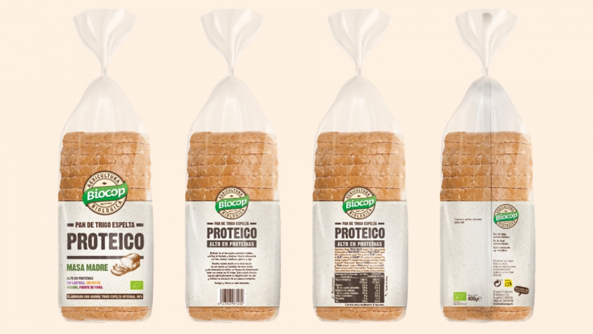 Biocop tiene nuevo pan, de trigo espelta integral proteico con masa madre