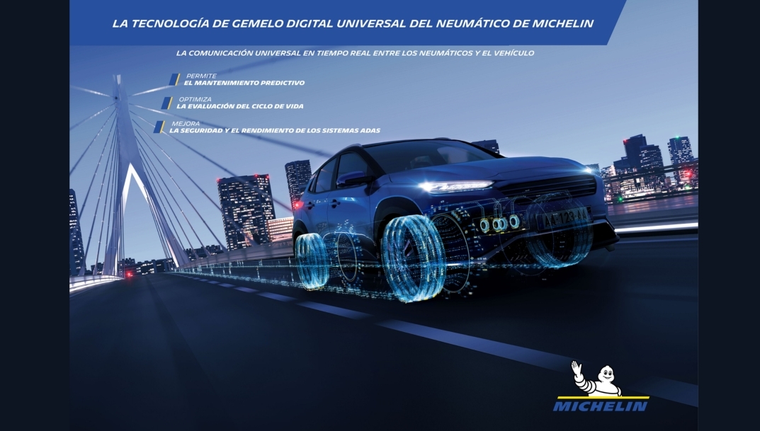 Michelin presenta su tecnología de gemelo digital universal que mejora el rendimiento del vehículo