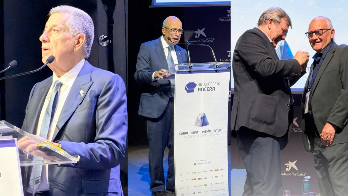 Ancera reconoce a Manuel Jiménez Maña, Juan Tamarit y Antonio Peña por una vida dedicada al recambio y a las personas