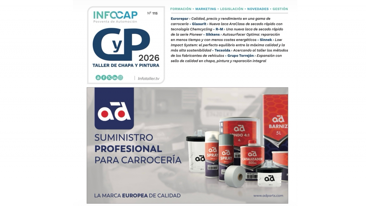 Ya disponible el Manual del Taller de Chapa y Pintura 2026 de Infocap