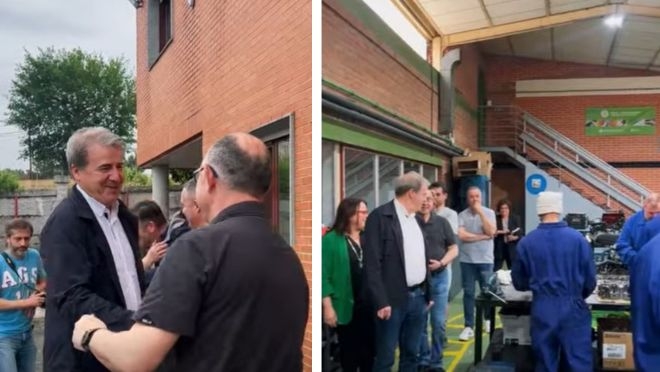 Los talleres de Ourense muestran al delegado territorial de la Xunta su modelo formativo para captar talento