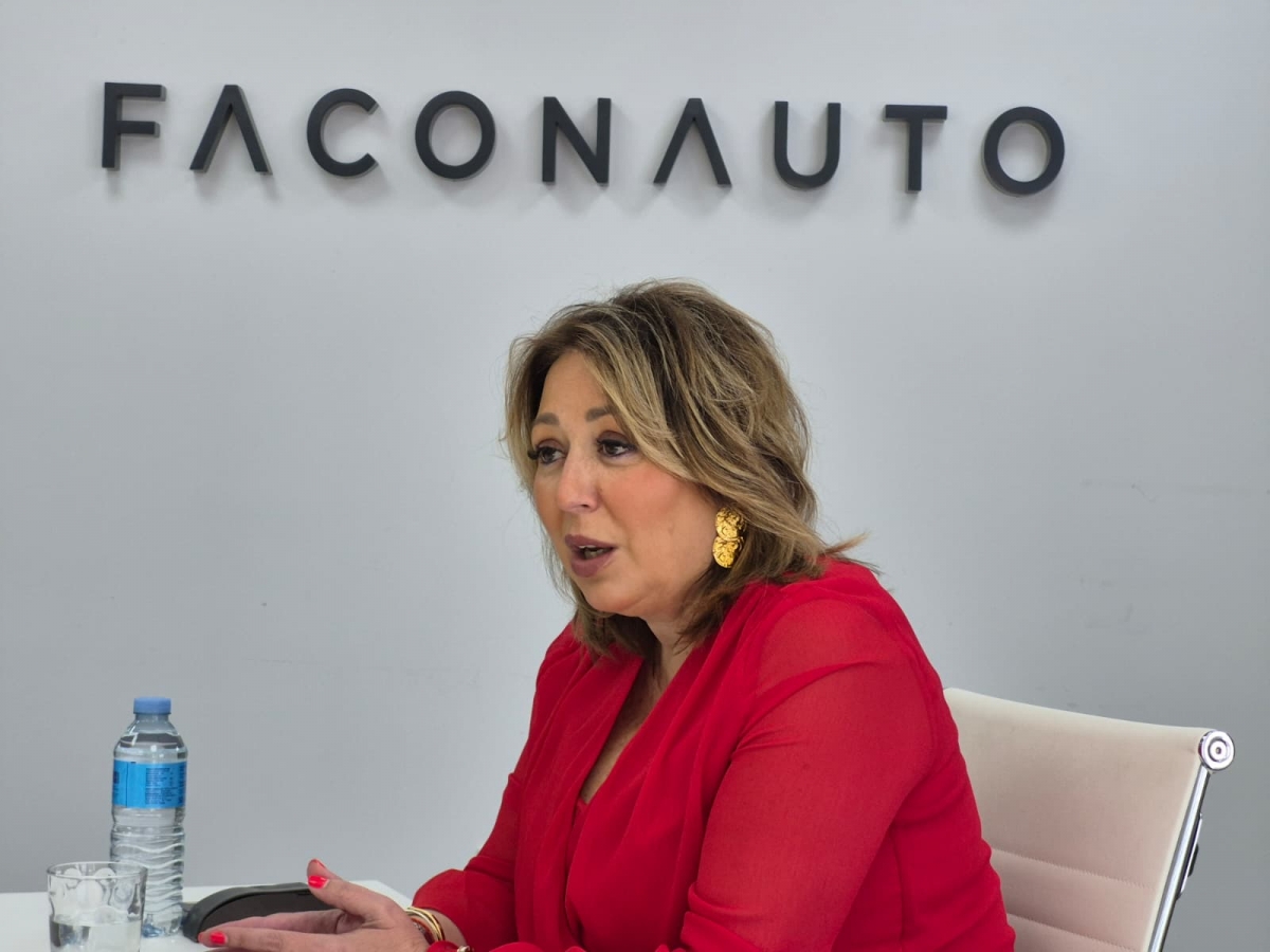 Fernández en un momento de la entrevista.