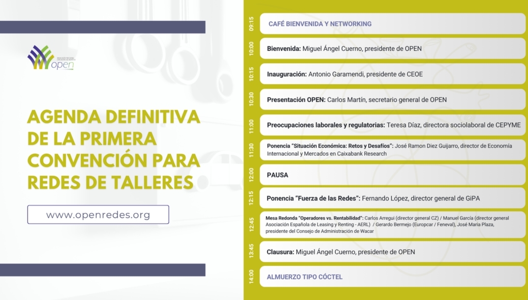 La I Convención de Redes de Talleres de Open desvela su agenda
