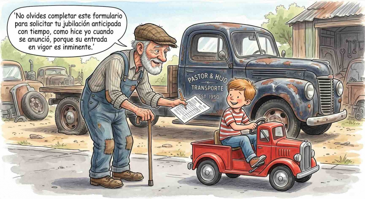 ¿Cuántos conductores que pensaban acogerse a la jubilación anticipada estarán jubilados por edad cuando la norma sea operativa al 100%?