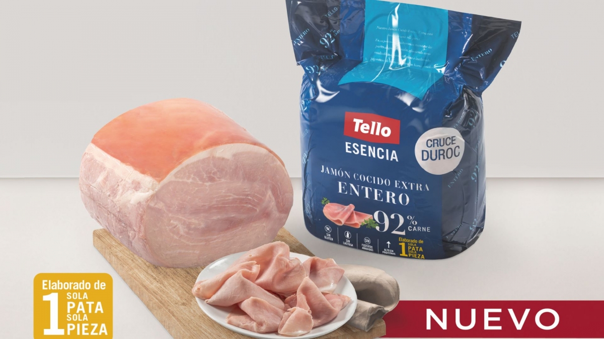 Esencia, el nuevo Jamón Cocido con cruce Duroc de Grupo Tello