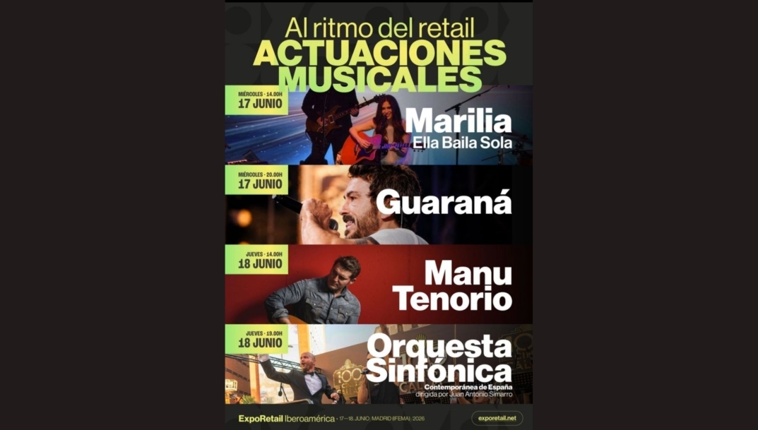 ExpoRetail Iberoamérica ofrecerá actuaciones musicales gratuitas a todos los inscritos en el evento