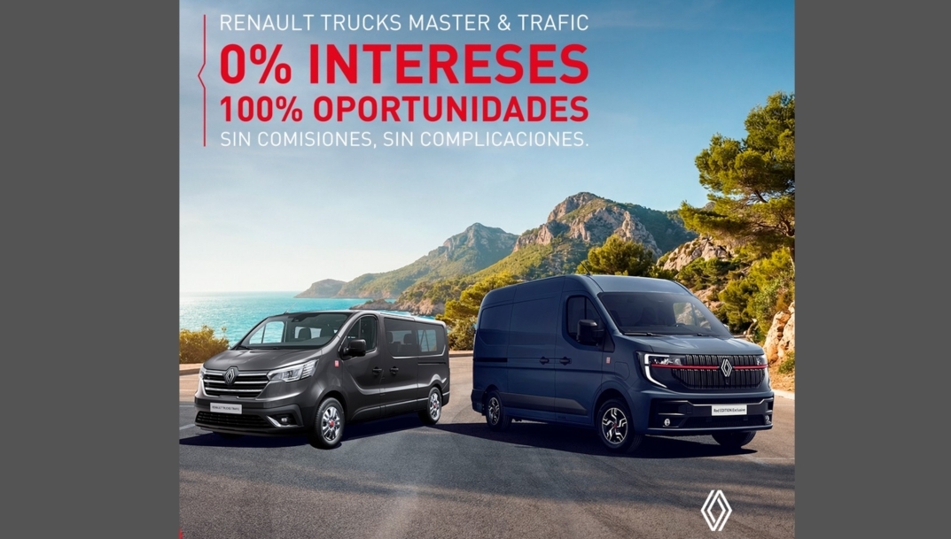 Renault Trucks reactiva su campaña de financiación para su gama de vehículos comerciales Trafic y Master 