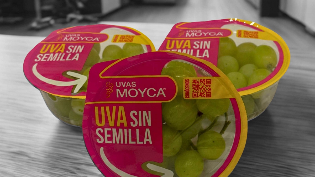 Moyca lanza una nueva tarrina de 150 gramos de uva sin semillas